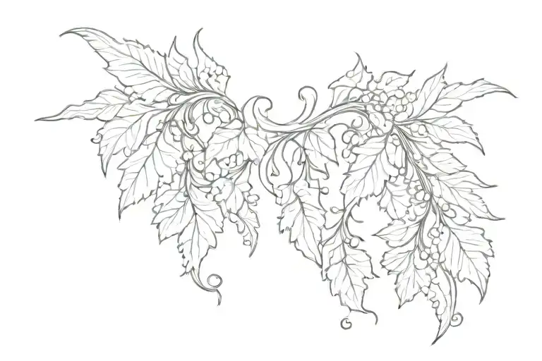 Vine Growing With Angel Wings