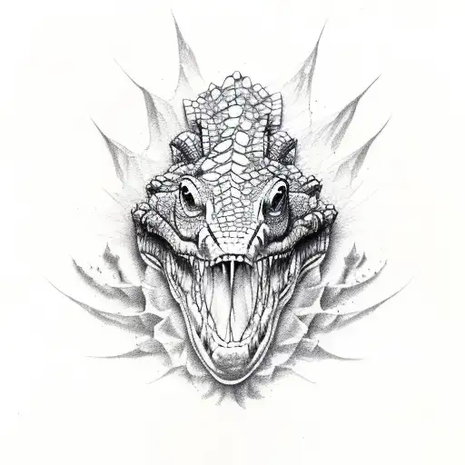 Half Wing Half Crocodile Head