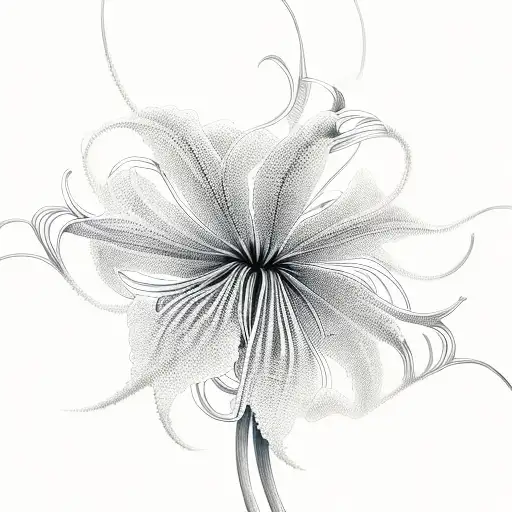 Create A Cybersigilism Design Inspired By Spider Lilies