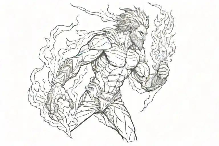 Prometheus With Fire In His Hands