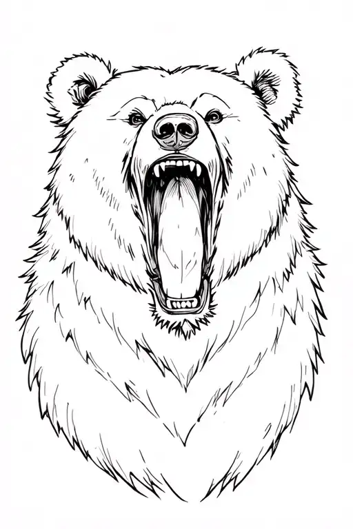 Bear With Open Mouth