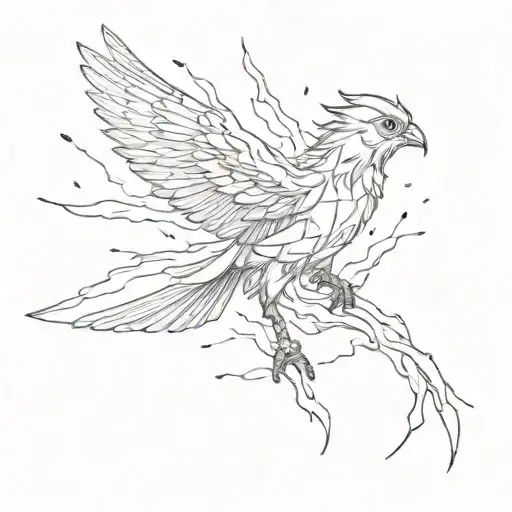 Phenoix Bird Rising Out Of Ashes