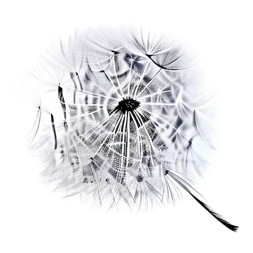 Dandelion Flowing Wispy Wind