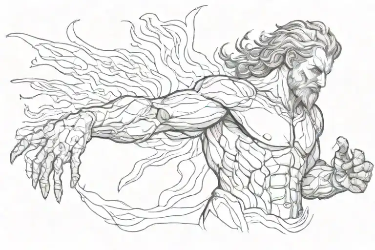 Prometheus With Fire In His Hands