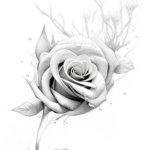 Something That Represents Pain And Overcoming That Pain With Roses And 706 In It