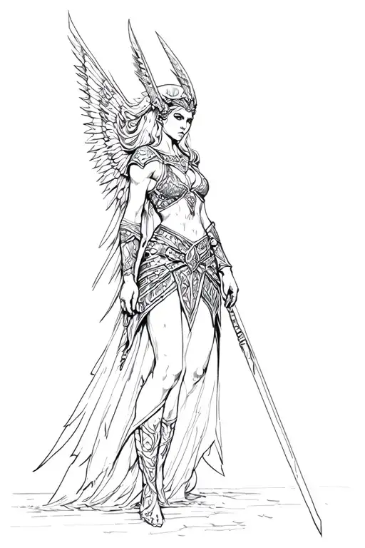 Valkyrie Standing Tall