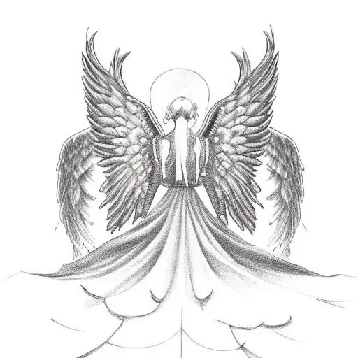 Running Shoe With Angel Wings