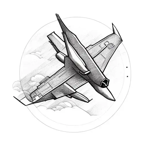 A Plane Flying Over A Vinyl Record With Travel Destinations Marked On It