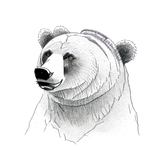 Bear Stock Market Related Agressive And For Right Thigh