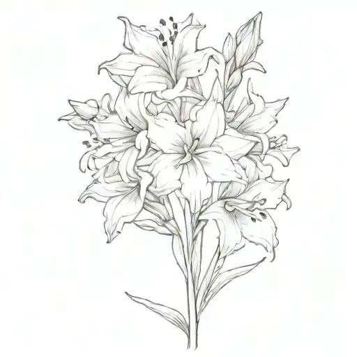 Larkspur Daisy Gladiolus Flowers