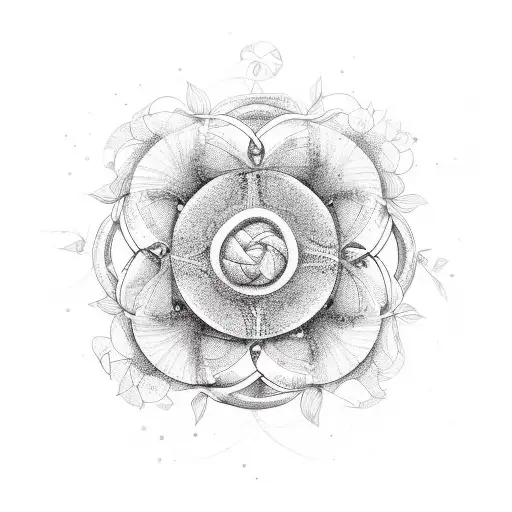 A Mathematical Equation Intertwined With A Beautiful Floral Design