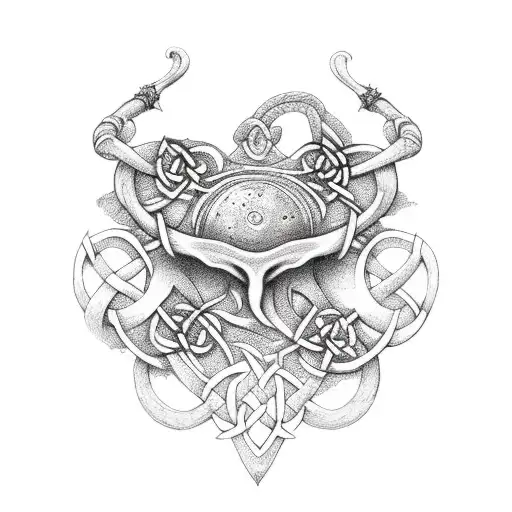 Nature Landscape Celtic Fantasy Dreamy Mystic Triquerta Forearm