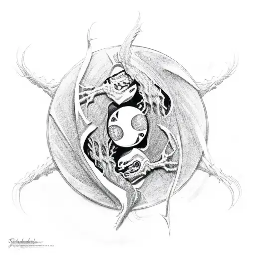 Spiderman And Venom In Yin And Yang