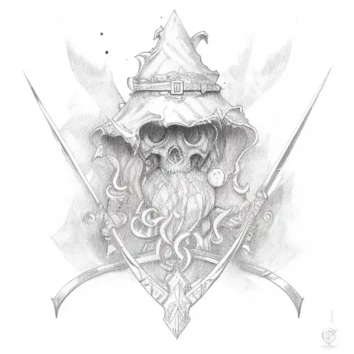 Irish Landacape Fantasy Mystic Triquerta Forearm