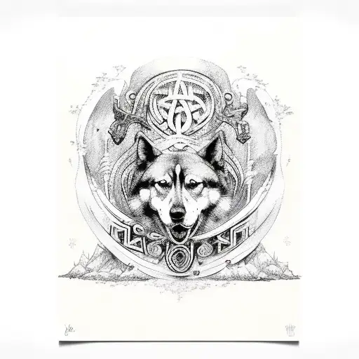 A Magnificent And Magical Norse Mythology Inspired Protection Dog