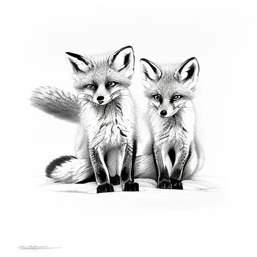 Fox Cubs With The R En C