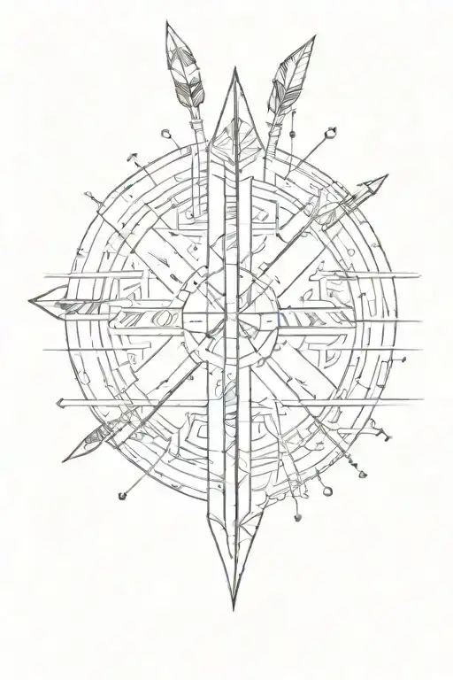 Indigenous Arrow Design