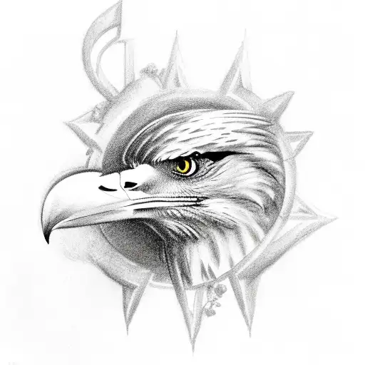 Raider's Rose With Music And A Eagle