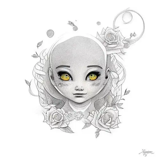 A Tattoo For My Daughter Emma She Is Born 30 June 2019 Her Sighn Is Cancer