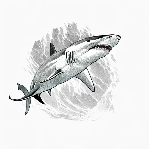 Shark On The Top With Human Legs