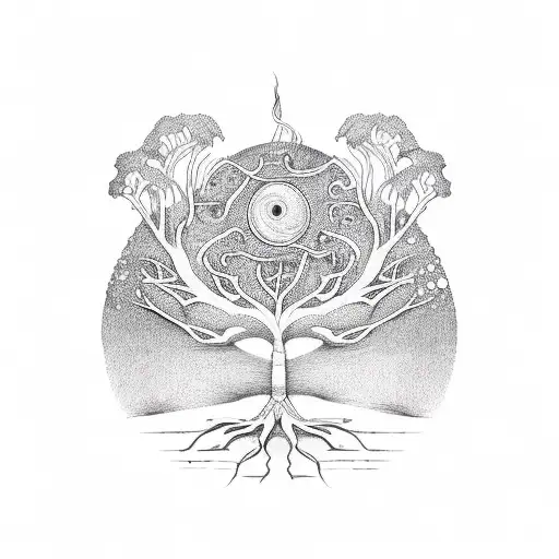 Harp And Tree Of Life