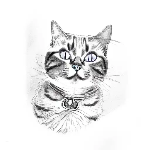 My Cat Blue And I Watching A Sunset