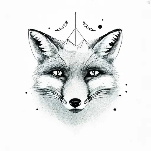 Fox With Moon And Everybody Hurts Small Letters