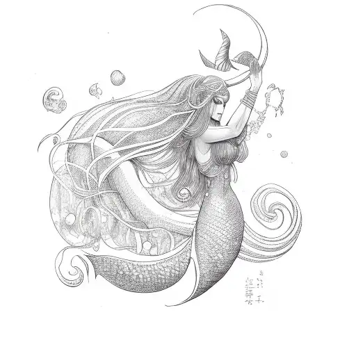 Mermaid Woman Goddess