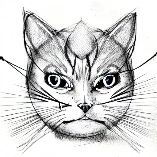 Cat With A Ball Of Thread