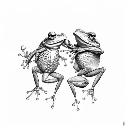 The Frog And The Scorpion Figthting