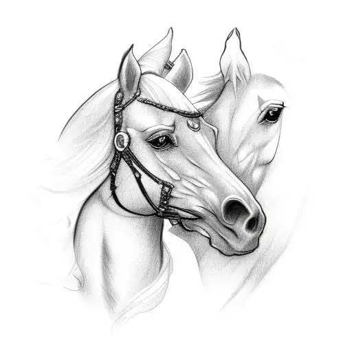 Feather With Horse Inside