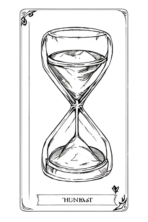 Hourglass Death Tarot Card Joker