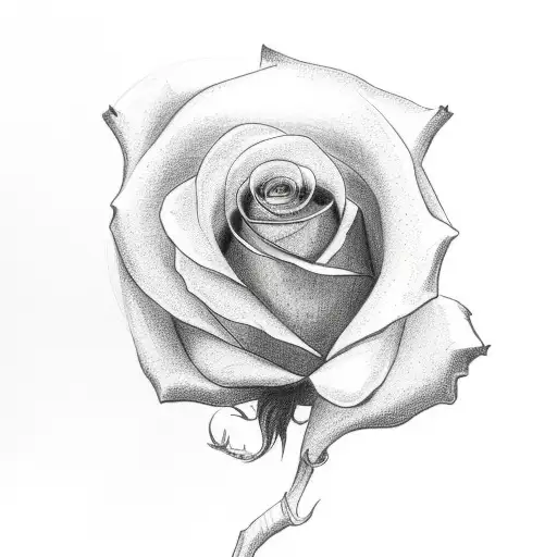 Madison Rose In Cursive With A Rose