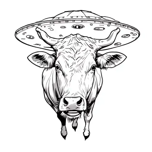 Ufo Driven By Cow