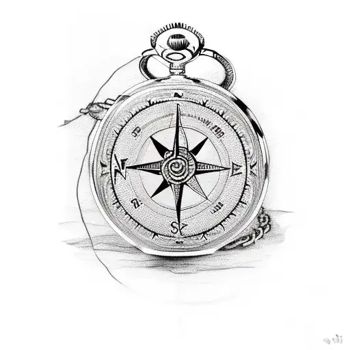 Pocket Watch Compass Anchor Rope Fishing Burn Every Boat Be A Good Man