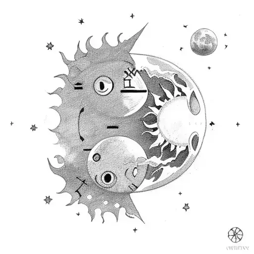 Sun And Moon Kissing