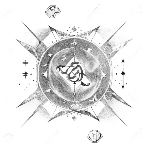 Cancer Zodiac Sign With A Wave And Constellation