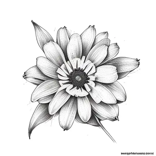 May And February Birth Flower Mother Tattoo Simple California Wildflower Style