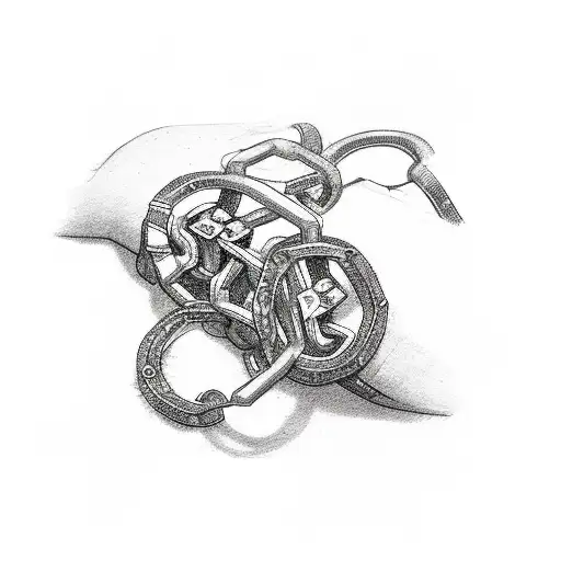 Illustration Of A Broken Chain Being Mended To Symbolize The Strength Of Family Bonds
