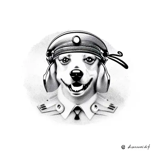 A Dog With A Pilot's Hat Exploring Different Countries