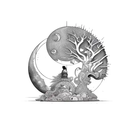 An Open Book With Sun And Moon Rising Out Embracing Soft And Romanticmatching