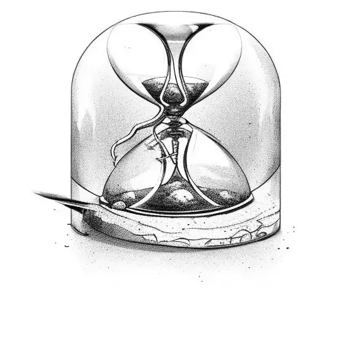 Hourglass Wrapped With Scorpion