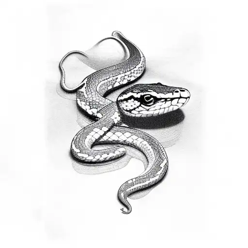 Snake Eaten By Moths