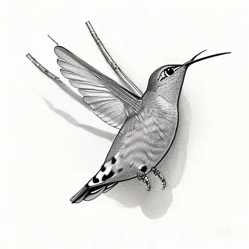 Olive Branch Ladybug Dove Hummingbird