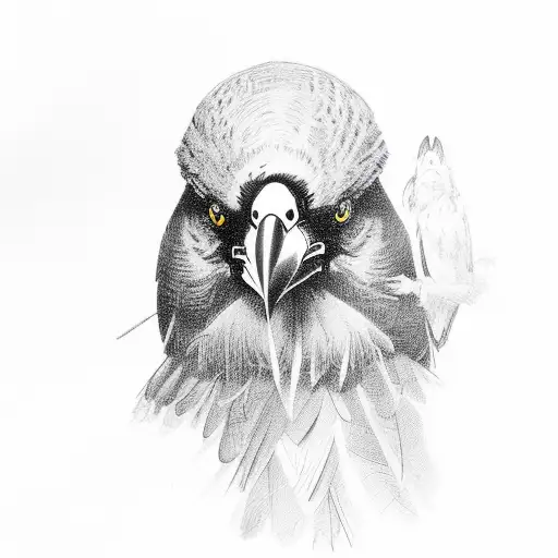 Crow Crowing Agresive For Hand