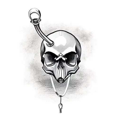 A Skull With A Whistle In Its Mouth