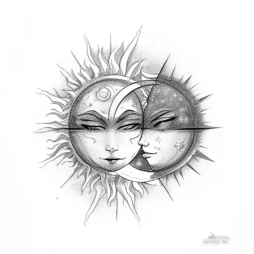 Sun And Moon Kissing