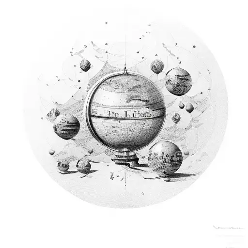 The Word 'Daniel' Written In A Calligraphy Style With A Globe Incorporated Into The Design