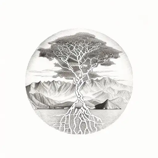 Map Of The Marlborough Sounds And The Tree Of Life