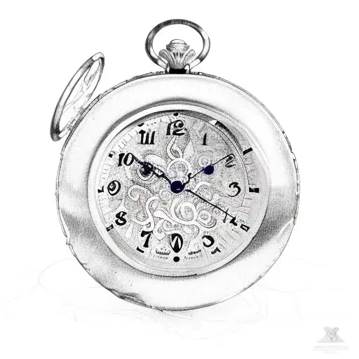 A Broken Withered Pocket Watch That Is Covered In Plants From Lack Of Care Over Many Years